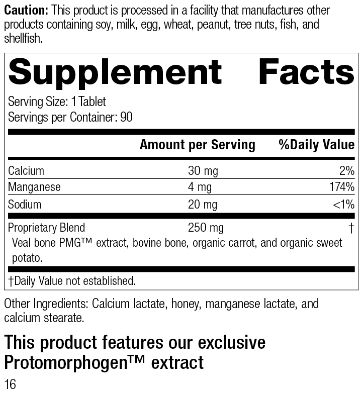 Ostrophin PMG®, 90 Tablets, Rev 16 Supplement Facts