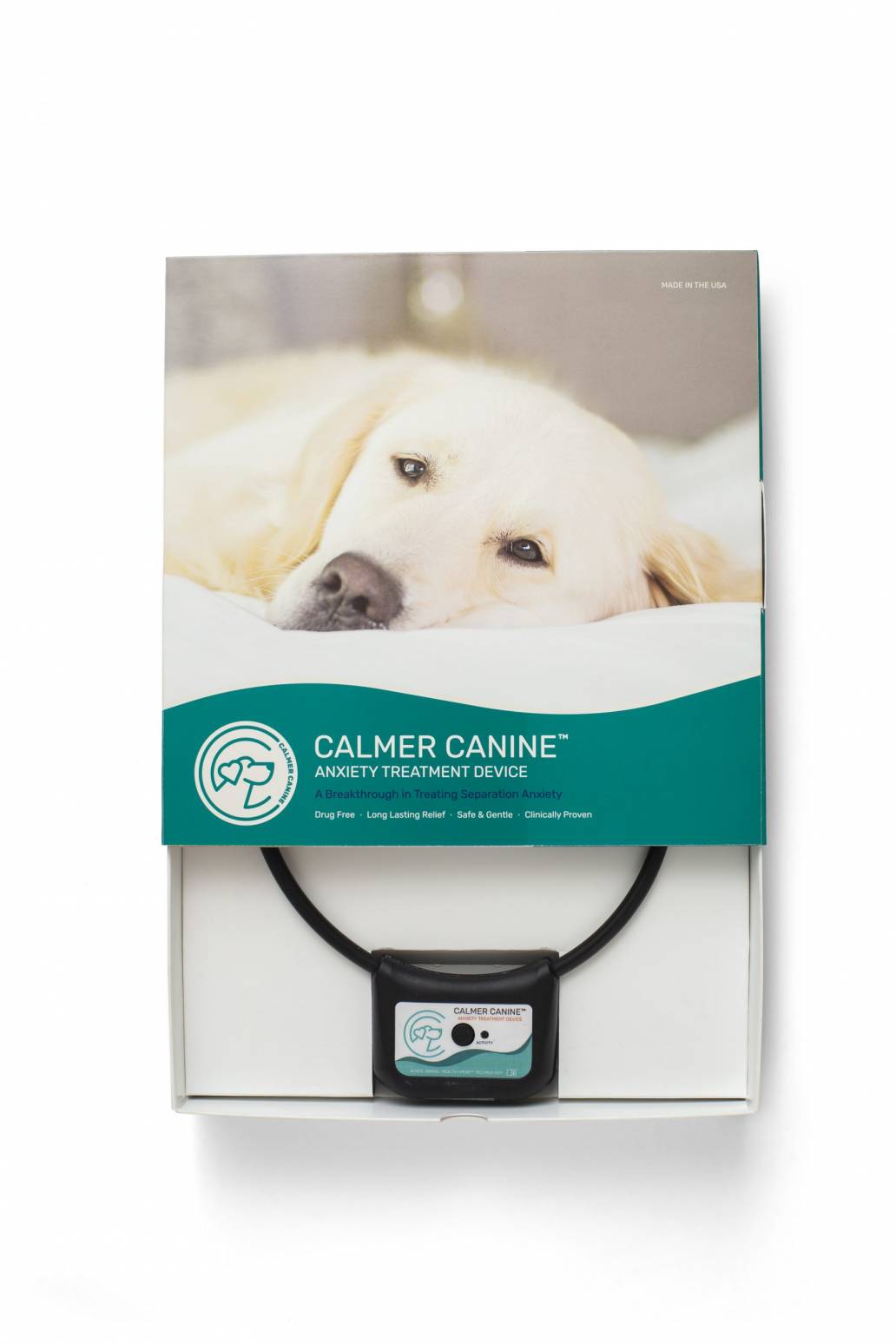 Calmer Canine Anxiety Treatment System Device with Vest